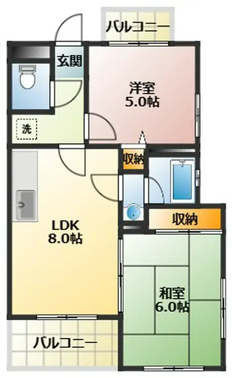 ユーシンハイツ 3階階 間取り