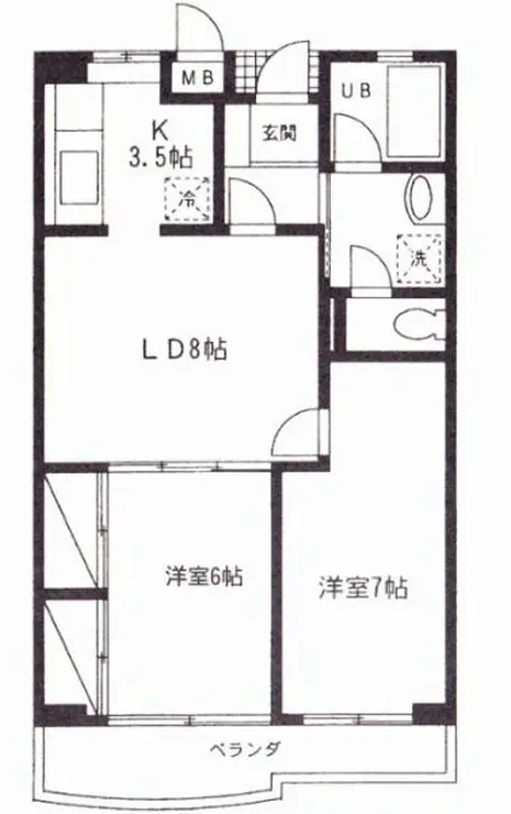 第32アオイビル 3階階 間取り