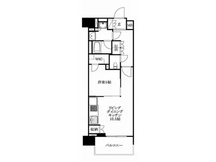 レーベン千種吹上AVANCE(1LDK/12階)の間取り写真