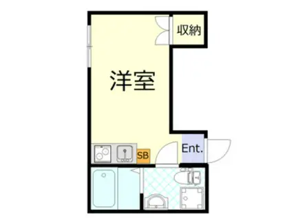 サザンゲート蒲田(ワンルーム/1階)の間取り写真