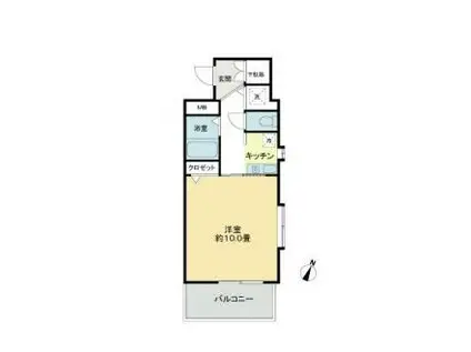 SIRIUS(1K/4階)の間取り写真