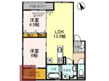 CASA FILANTE VOL.III(2LDK/2階)の間取り写真