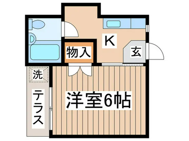 コーポ京 1階階 間取り
