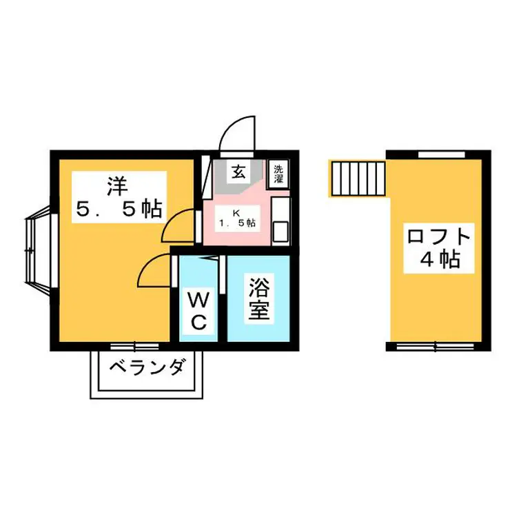 ラークヒルズK2 1階階 間取り