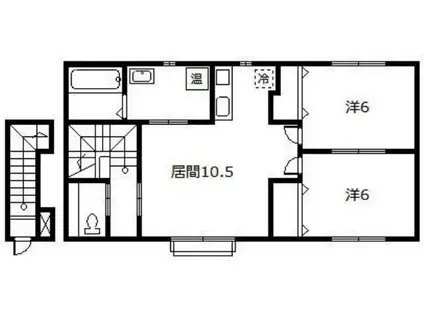 DIO I(2LDK/1階)の間取り写真