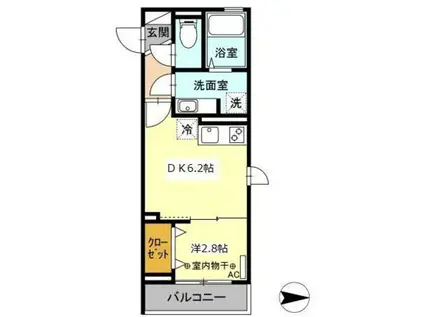セジュール春日町3(1DK/1階)の間取り写真