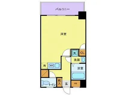 プレール高井戸(1K/4階)の間取り写真