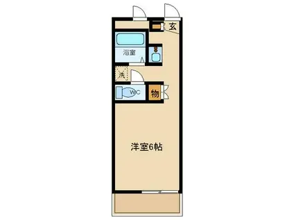 レオパレスCASAAVENUE III(1K/3階)の間取り写真