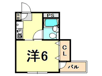 MYコート(1K/4階)の間取り写真
