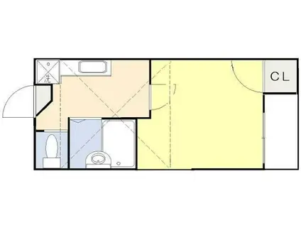 シャトー新大塚(1K/1階)の間取り写真