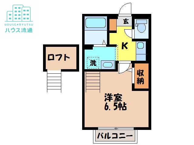 フォレストヒルズ(1K/2階)の間取り写真
