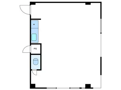 ポシェットハウス テナント(ワンルーム/2階)の間取り写真