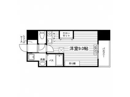 UNIS COURT仙台東口(ワンルーム/6階)の間取り写真