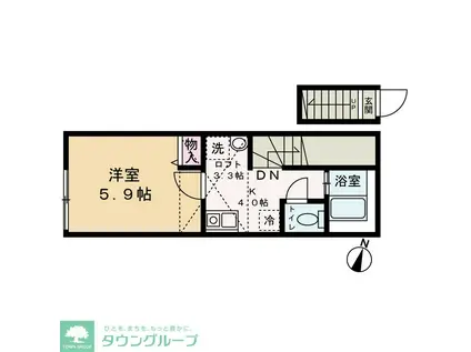 グランステージ西永福(1K/2階)の間取り写真