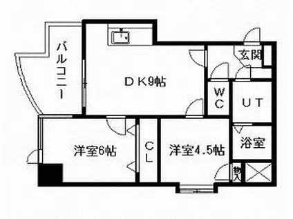 グレイス豊平(2LDK/7階)の間取り写真