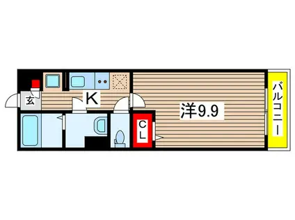 リブリ・ミライス(1K/1階)の間取り写真