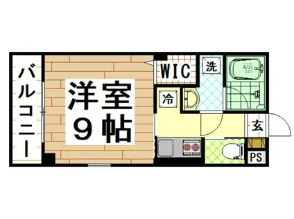 MUSE ZIO(1K/2階)の間取り写真