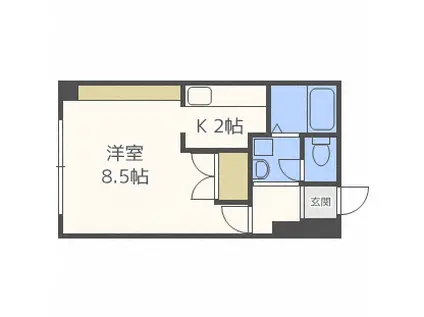 トミイビルNO17(1K/4階)の間取り写真