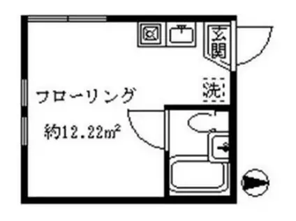 ライフピア目白台II(ワンルーム/1階)の間取り写真