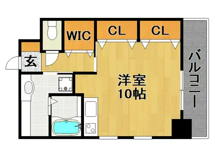 GRAND AI KURUME(ワンルーム/4階)の間取り写真