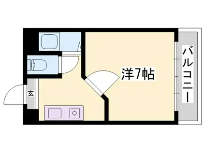 メゾン・ヴィバーチェ(1K/2階)の間取り写真