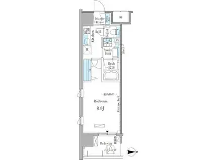 GRAND ESPOIR 東桜(1K/5階)の間取り写真