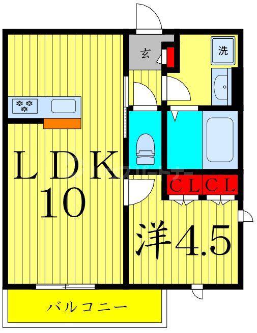 プラネッツ(1LDK/3階)の間取り写真