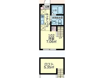 フォレスト文京(ワンルーム/1階)の間取り写真