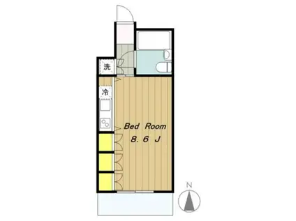 NEST -ネスト-(ワンルーム/3階)の間取り写真