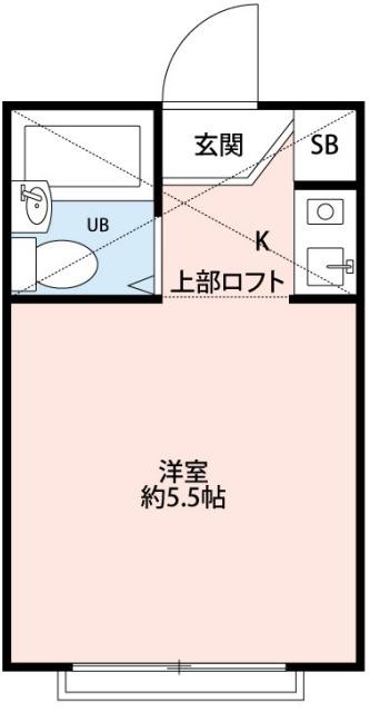 プラザ阿佐ヶ谷A(1K/1階)の間取り写真