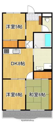 小瀬パークマンション(3DK/3階)の間取り写真