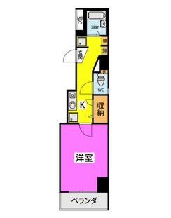 WOGUE OHTEMON(1K/5階)の間取り写真