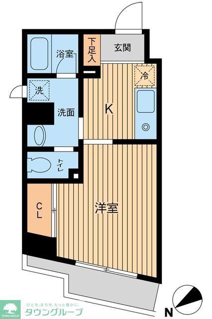 エポック45(1K/8階)の間取り写真