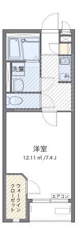 ミランダEARTH(1K/1階)の間取り写真