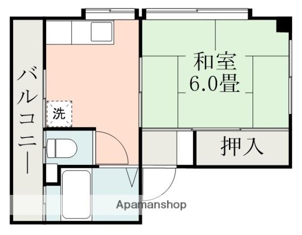 エンプロイミホ(1K/3階)の間取り写真