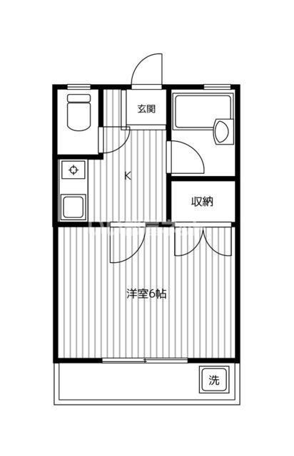 ADAN HOUSEアダンハウス(1K/2階)の間取り写真