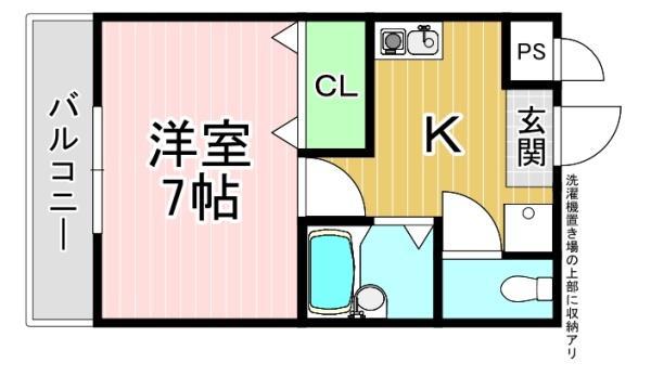 エトワール クレールⅠ(1K/3階)の間取り写真