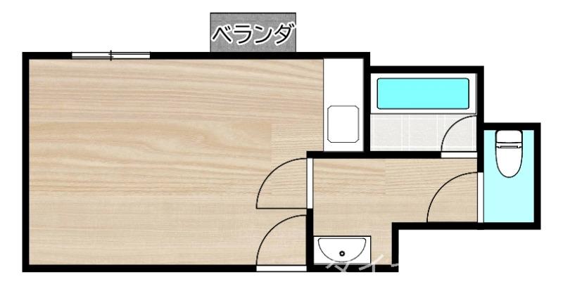 アネックス白浜(ワンルーム/2階)の間取り写真