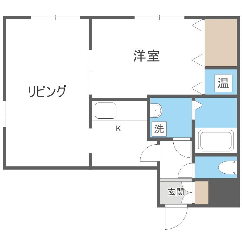 アビタ219(1LDK/4階)の間取り写真