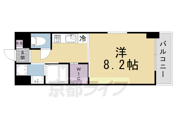 SAWARABI TERRACE(1K/2階)の間取り写真