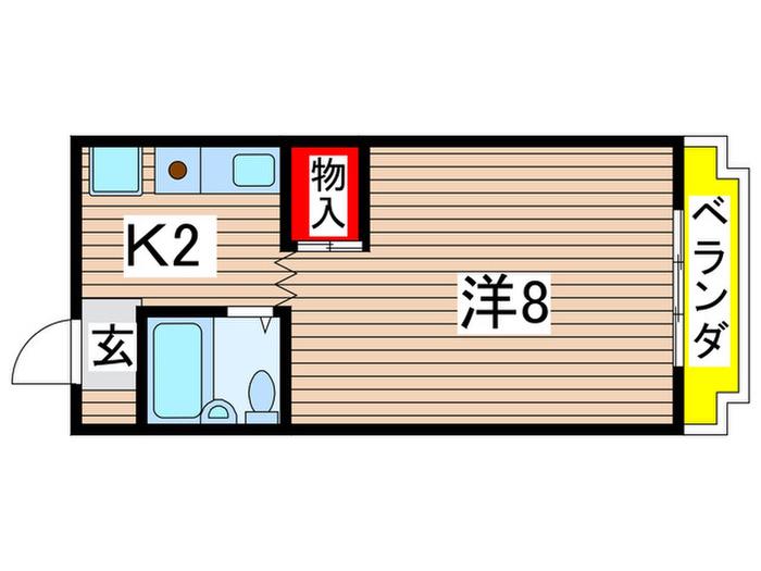 メゾンエイブル(1K/3階)の間取り写真