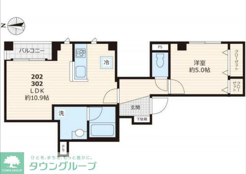 ステラ アフィーテ(1LDK/3階)の間取り写真