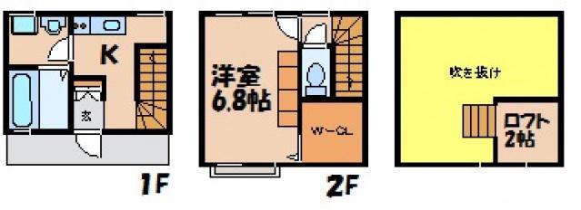 CASA GRANO(1K/1階)の間取り写真