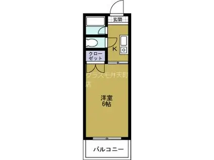 東洋プラザ大阪港Ⅰ(1K/8階)の間取り写真