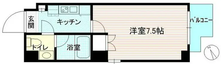 サン・STK 4階階 間取り