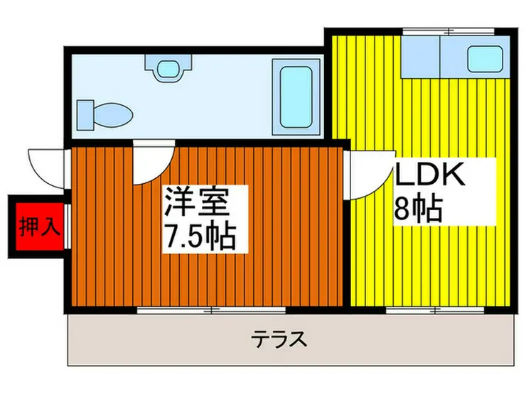 幸クイーンコーポ 1階階 間取り