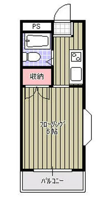 西都賀ハイリビング壱番館 2階階 間取り