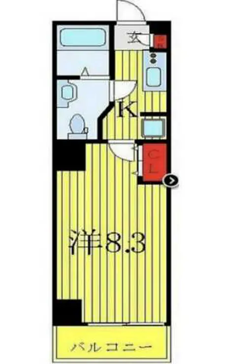 XEBEC巣鴨 10階階 間取り