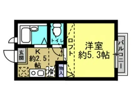 グレイスメゾン横浜南(1K/1階)の間取り写真