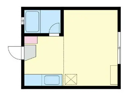 スカイコーポⅡ(ワンルーム/2階)の間取り写真